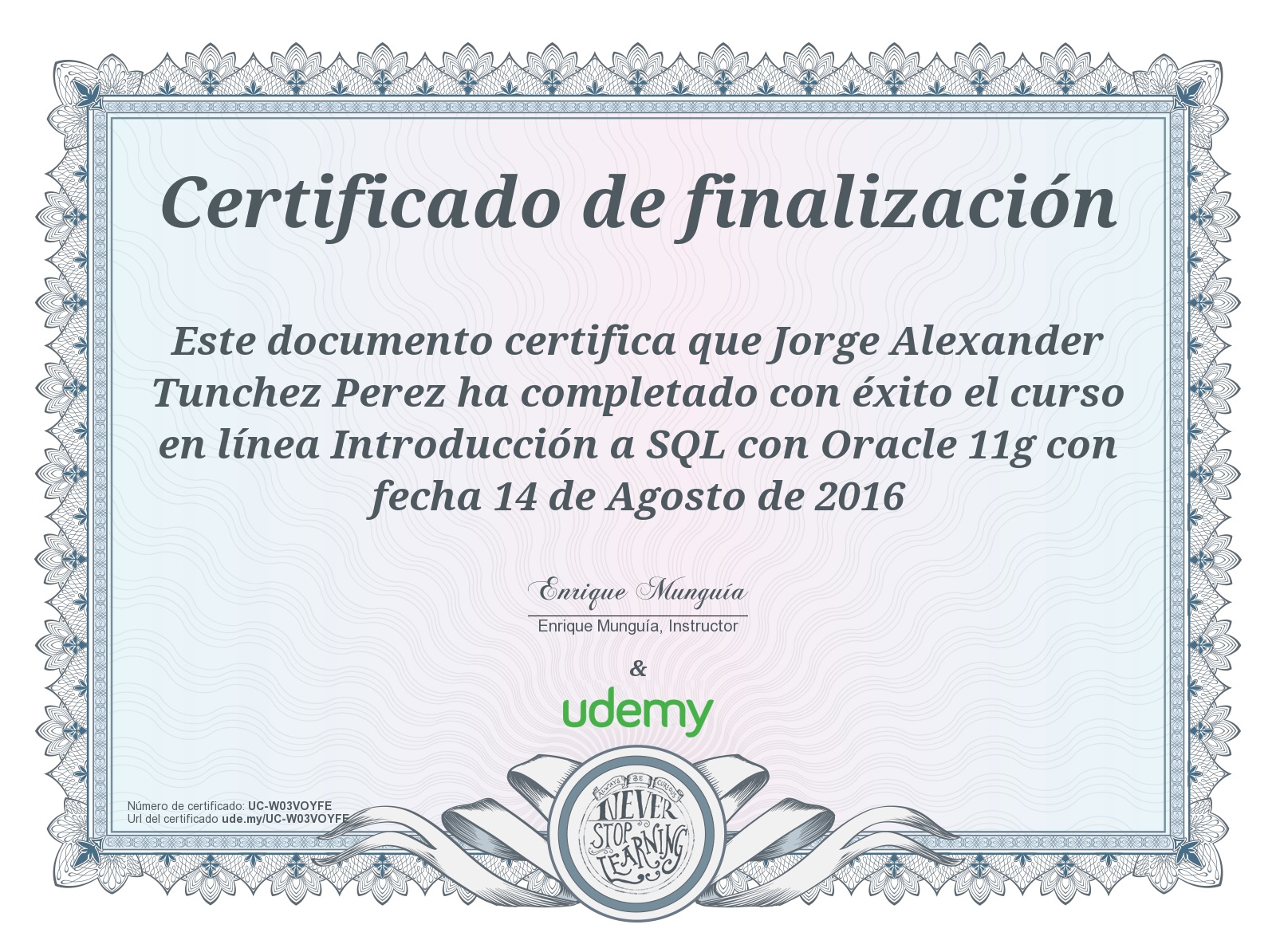 Introducción a SQL con Oracle 11g
